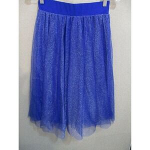 Trende Tulle Skirt Size Medium Cobalt Blue Sparkly Dressy Party